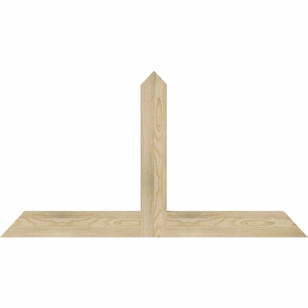 Ekena Millwork Portland Rough Sawn Timber Gable Bracket, Douglas Fir, 48"W x 26"H x 2"D x 4"F, 13/12 Pitch GBW048X26X0204POR00RDF